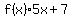 +f%28x%295x%2B7+