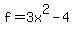+f=+3x%5E2+-+4+