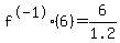 +f%5E-1%286%29=6%2F1.2