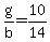+g%2Fb+=+10%2F14+