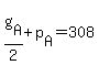 +g%5BA%5D+%2F+2+%2B+p%5BA%5D+=+308+