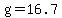 +g+=+16.7+