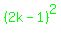 +green%28%282k-1%29%5E2%29+