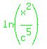 +green%28+ln+%28x%5E2%2Fc%5E5%29%29