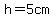 +h=5cm