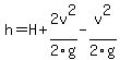 +h=H+%2B2v%5E2%2F2g-v%5E2%2F2g