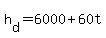 +h%5Bd%5D+=+6000+%2B+60t+