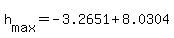 +h%5Bmax%5D+=+-3.2651+%2B+8.0304+