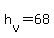 +h%5Bv%5D+=+68+