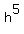 +h%5E5+