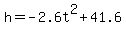 +h+=+-2.6t%5E2+%2B+41.6+