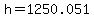 +h+=+1250.051+