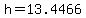 +h+=+13.4466+