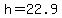 +h+=+22.9+