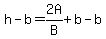 +h-b=+2A%2FB%2Bb-b