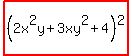 +highlight%28%282x%5E2y%2B3xy%5E2%2B4%29%5E2%29+
