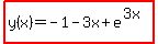 +highlight%28++y%28x%29++=++-1+-3x+%2B+e%5E%283x%29+%29+