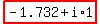 +highlight%28-1.732+%2B+i%2A1%29+