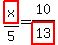 +highlight%28x%29%2F5=10%2Fhighlight%2813%29+