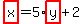 +highlight%28x%29=5%2Ahighlight%28y%29%2B2