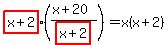 +highlight%28x%2B2%29%28%28x%2B20%29%2Fhighlight%28x%2B2%29%29+=+x%28x%2B2%29+