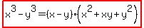 +highlight%28x%5E3-y%5E3=%28x+-+y%29%28x%5E2+%2B+xy+%2B+y%5E2%29%29+