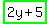 +highlight_green%282y%2B5%29