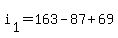 +i%5B1%5D+=+163+-+87+%2B+69+