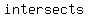 +intersects