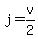 +j+=+v%2F2+