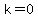 +k=0