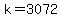 +k+=+3072+
