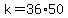 +k+=+36%2A50+