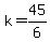 +k+=+45%2F6+