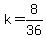 +k+=+8%2F36+