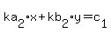 +ka%5B2%5Dx+%2B+kb%5B2%5Dy+=+c%5B1%5D+