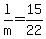 +l%2Fm+=+15%2F22+