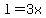 +l=3x+