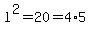 +l%5E2+=+20+=+4%2A5