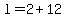+l+=+2%2B12+