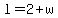 +l+=+2%2Bw+