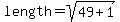 +length+=+sqrt%2849+%2B+1%29+