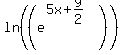 +ln%28%28e%5E%285x+%2By%2F2%29%29%29+