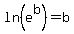 +ln%28e%5Eb%29+=+b+