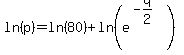 +ln%28p%29=+ln%2880%29%2B+ln%28e%5E%28-q%2F2%29%29