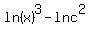 +ln%28x%29%5E3-ln+c%5E2+