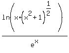 +ln%28x%2A%28x%5E2%2B1%29%5E%281%2F2%29%29+%2F+e%5Ex+