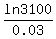 +ln+3100%2F0.03+