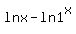 +ln+x+-+ln+1%5Ex+
