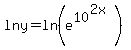 +lny+=ln+%28e%5E10%5E%282x%29%29%7D+